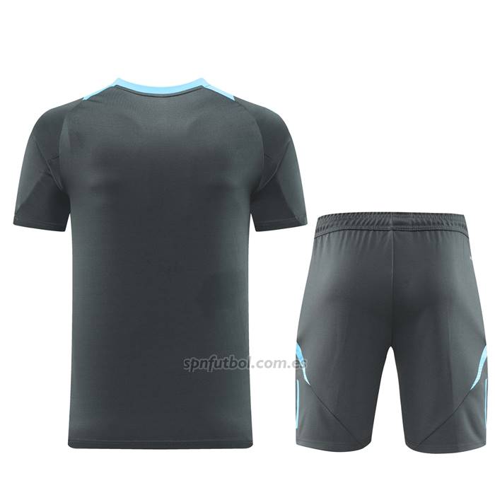 Chandal del Argentina Manga Corta 2024-2025 Gris - Pantalon Corto